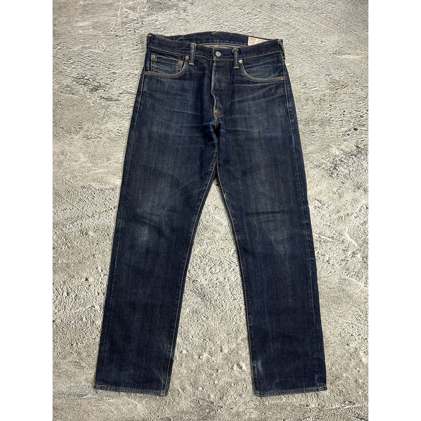 Evisu jeans daicock big logo white selvedge denim Yamane