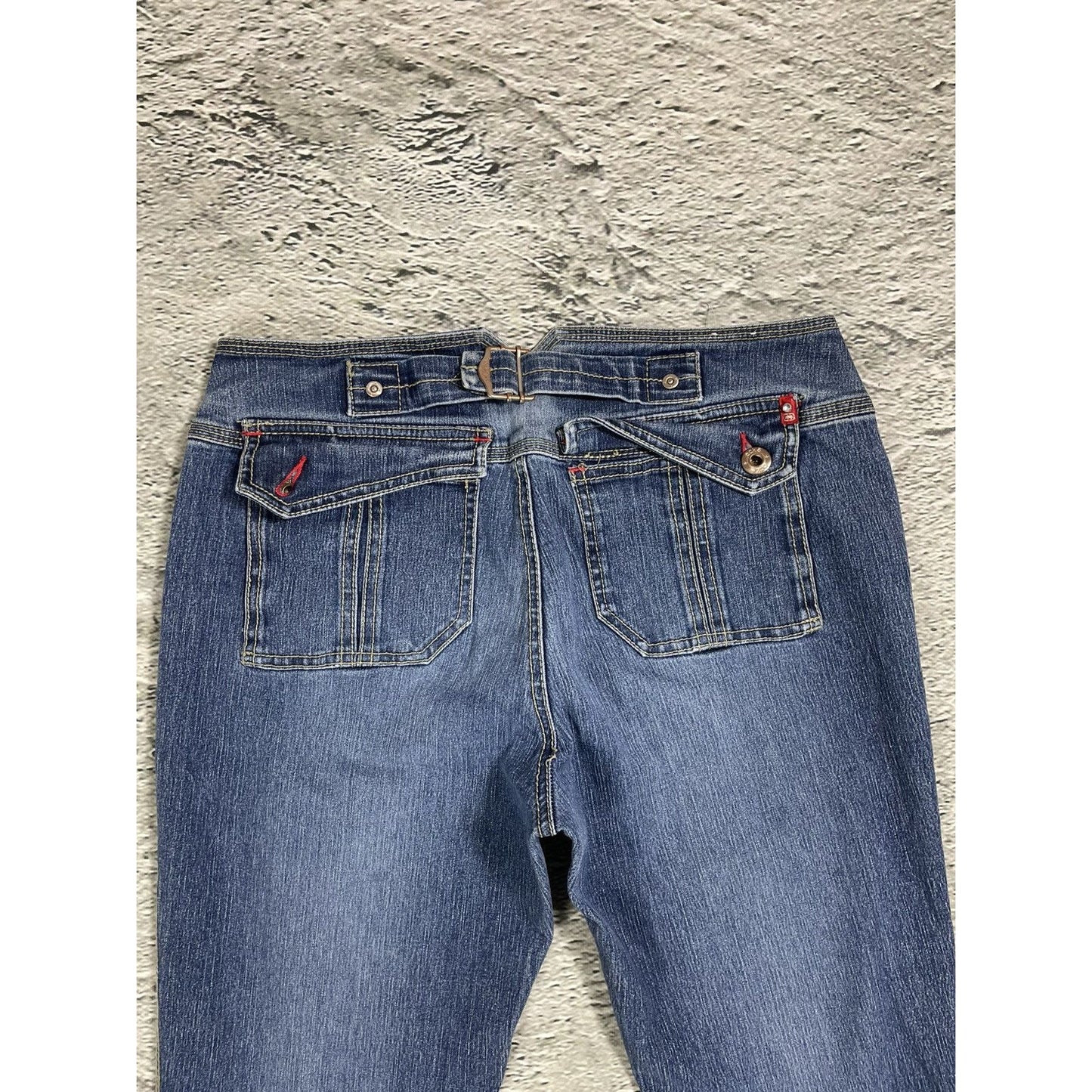 Ecko Red flared jeans denim pants Y2K