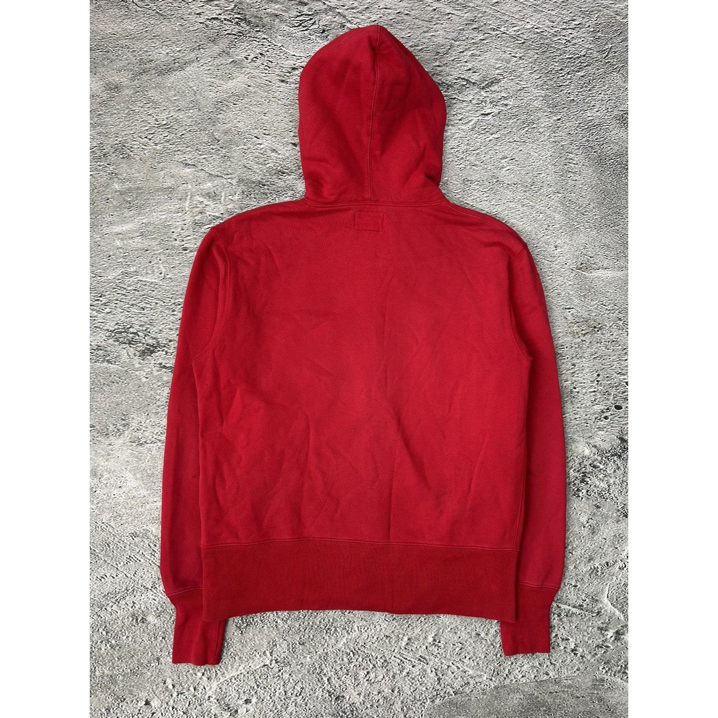 Evisu zip hoodie red vintage embroidery big seagull logo