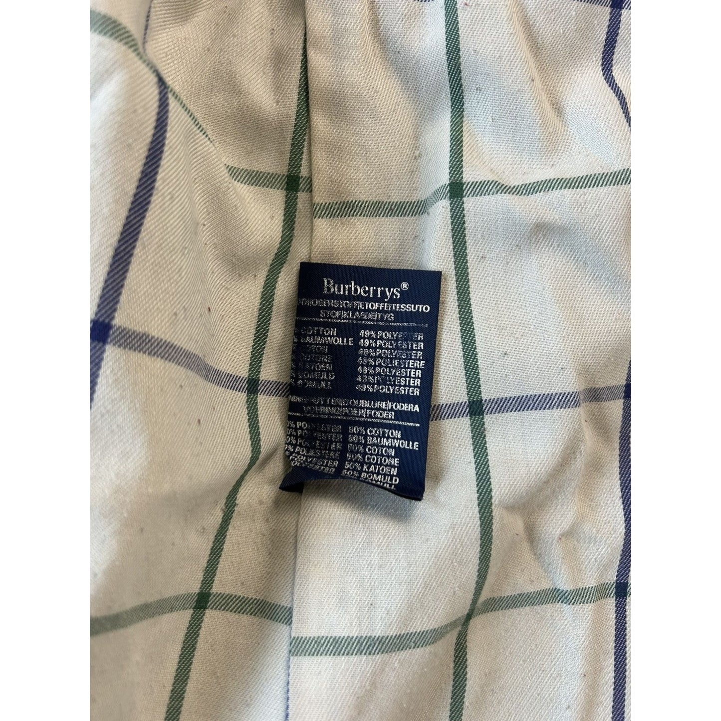 Burberrys coat trench green vintage