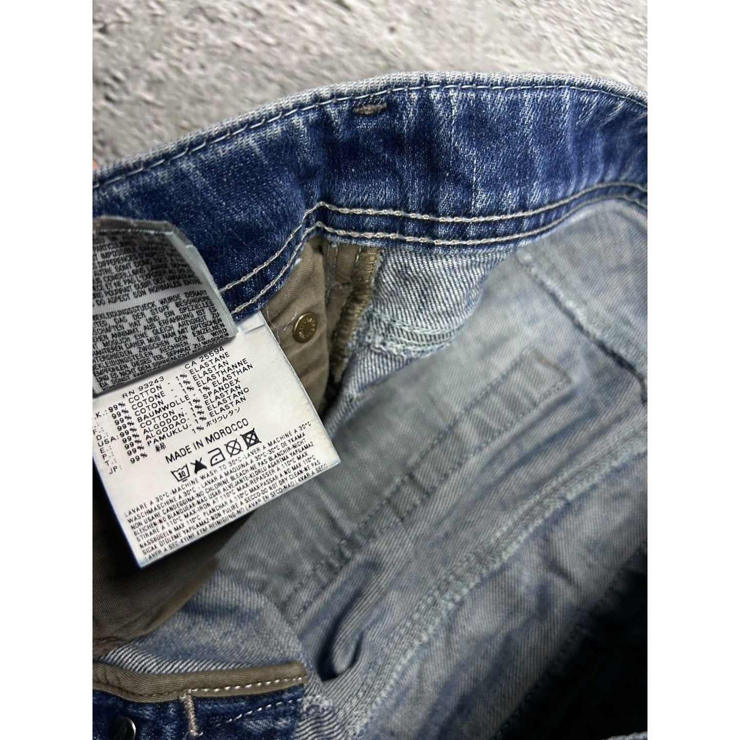 Diesel jeans vintage blue Zatiny Y2K flared denim pants