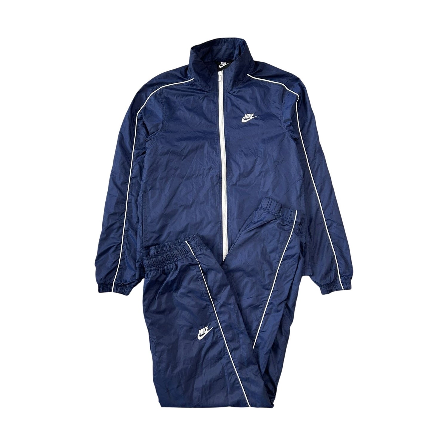 Nike track suit vintage navy pants windbreaker small logo