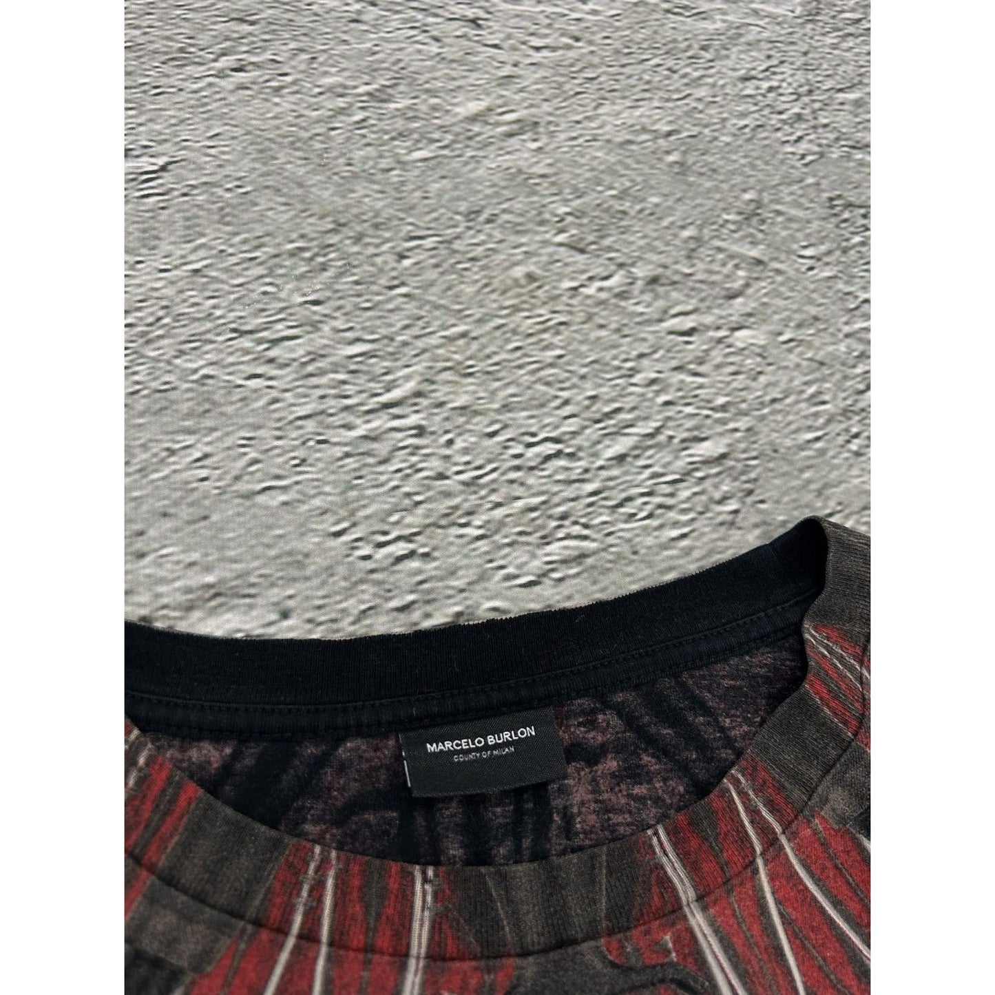 Marcelo Burlon Tee black red wings