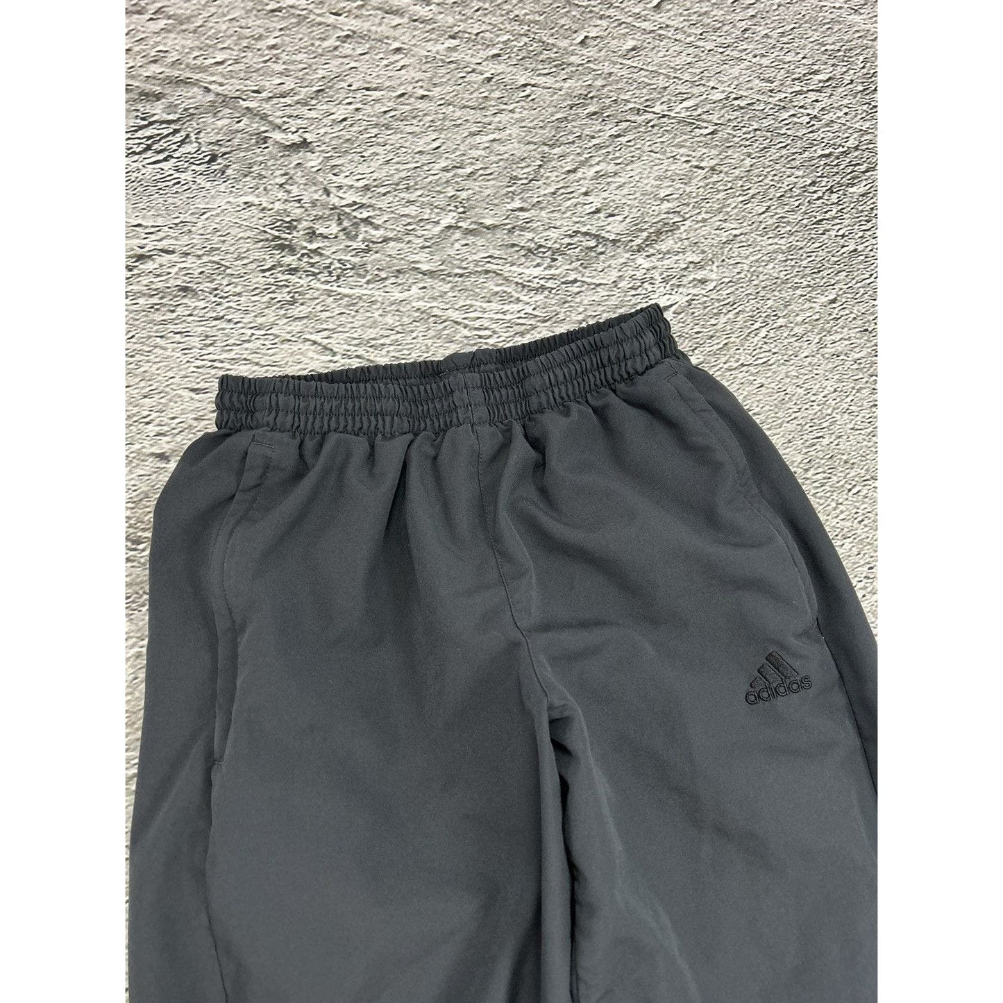 Adidas vintage grey nylon track pants drill Y2K