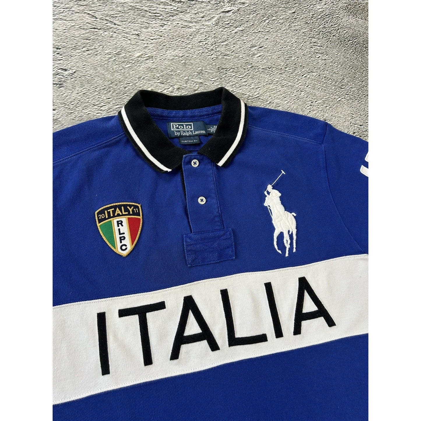 Chief Keef Polo Ralph Lauren Italia vintage blue polo shirt