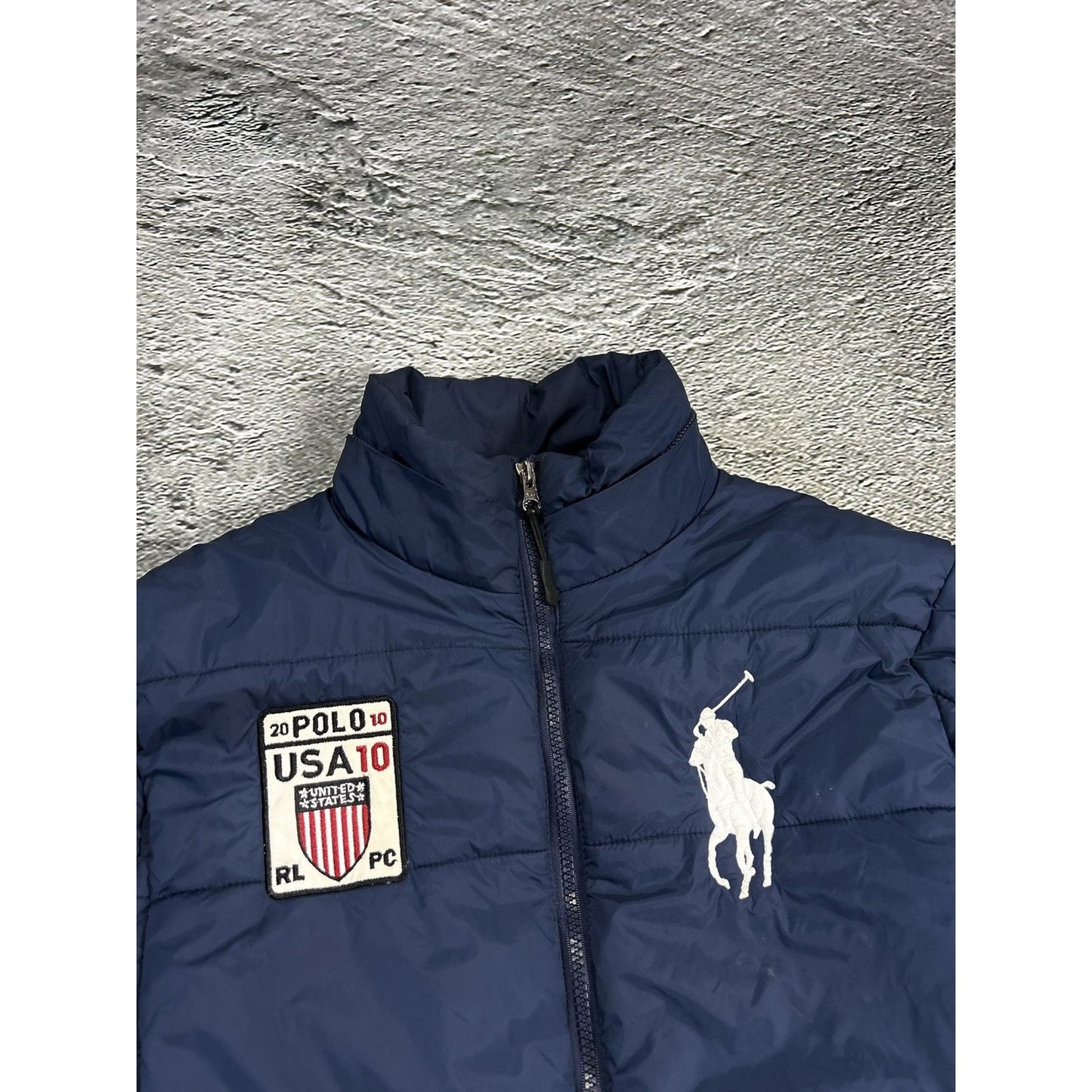 Chief Keef Polo Ralph Lauren vintage navy USA padded jacket