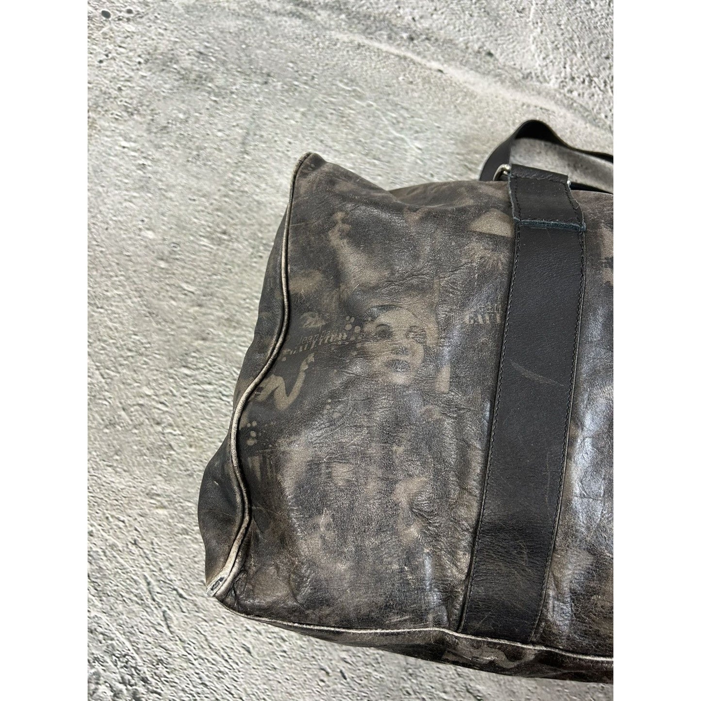 Jean Paul Gaultier Duffle Bag Leather Fullprint
