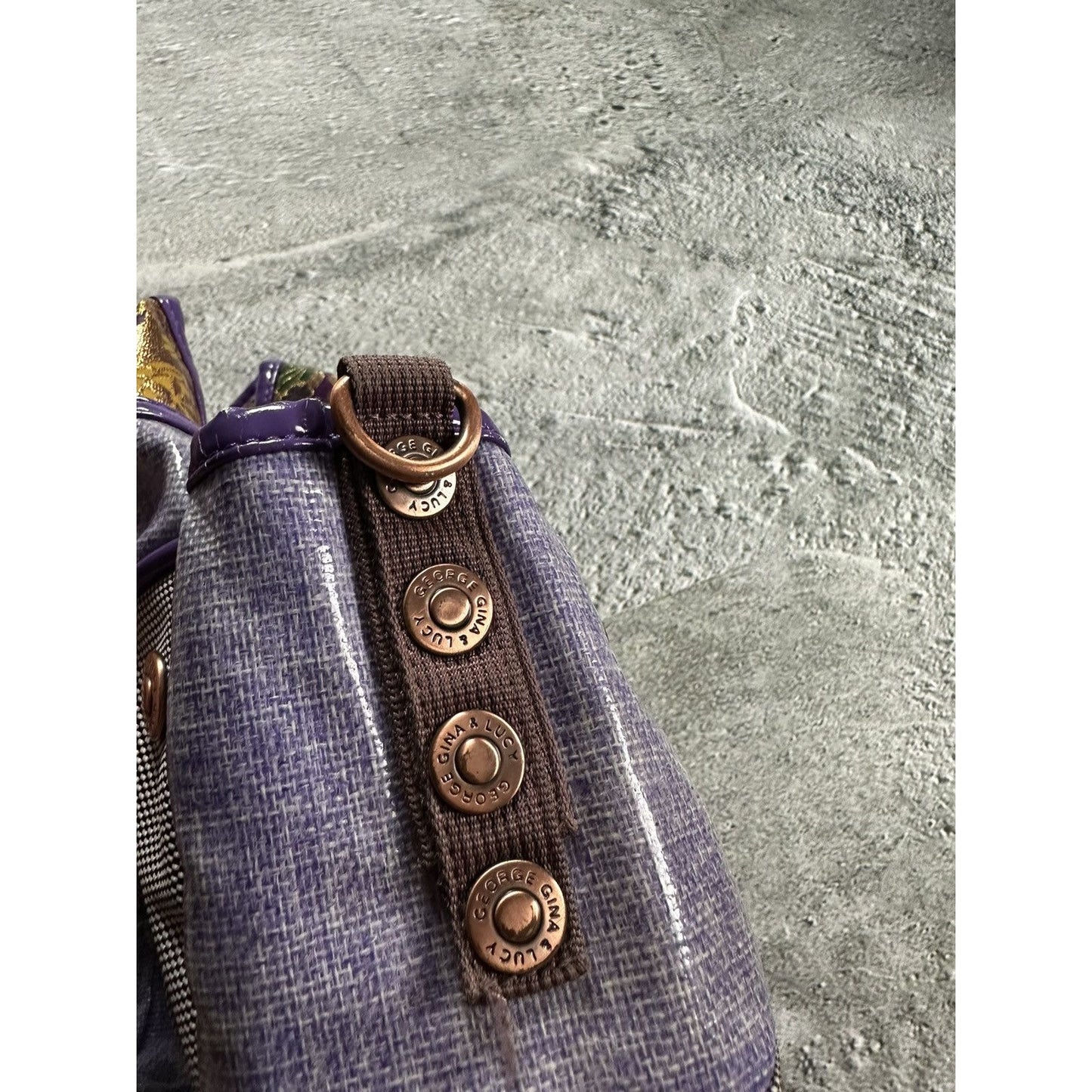 George Gina & Lucy bag Y2K vintage bagavan floral purple