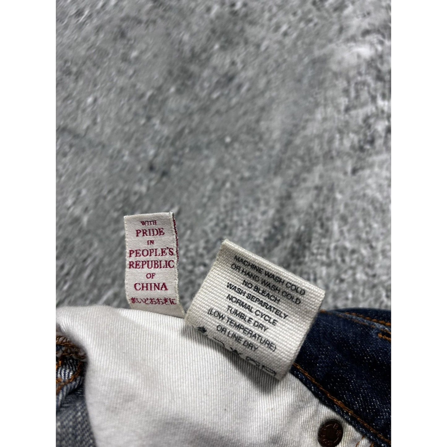 Evisu multipocket jeans multicolor vintage selvedge denim