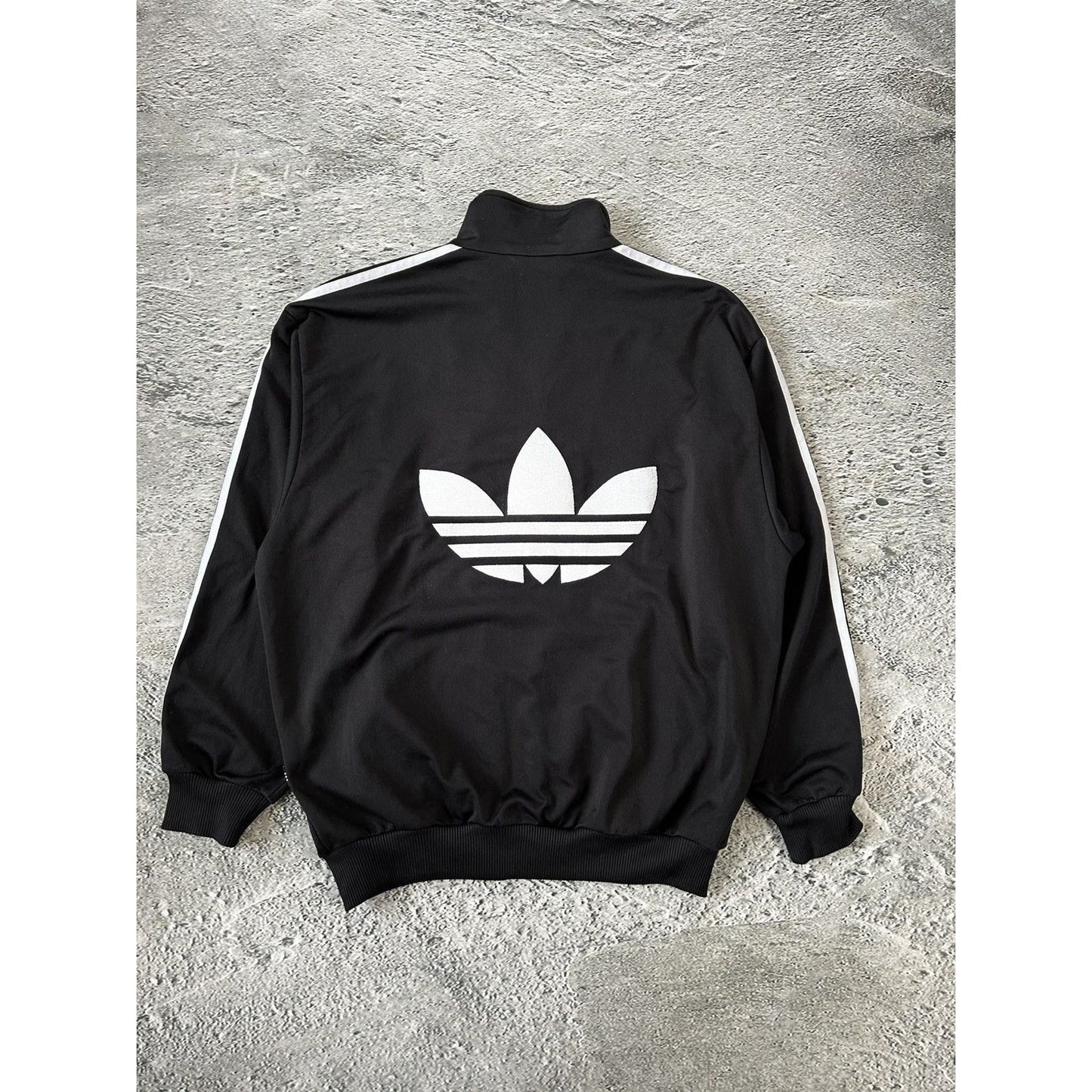 Adidas track jacket vintage black Y2K zip sweatshirt