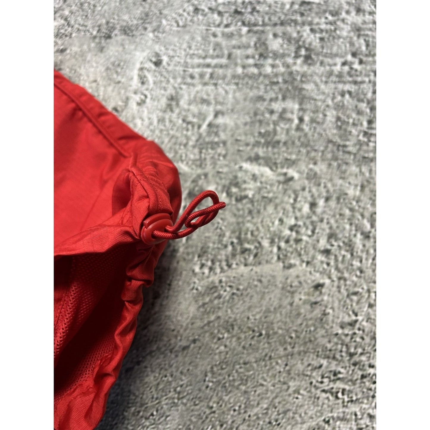 Adidas vintage red nylon track pants capri drill 90s Y2K