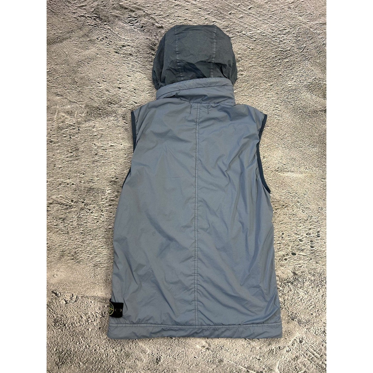 Stone Island vest baby blue gillet with badge