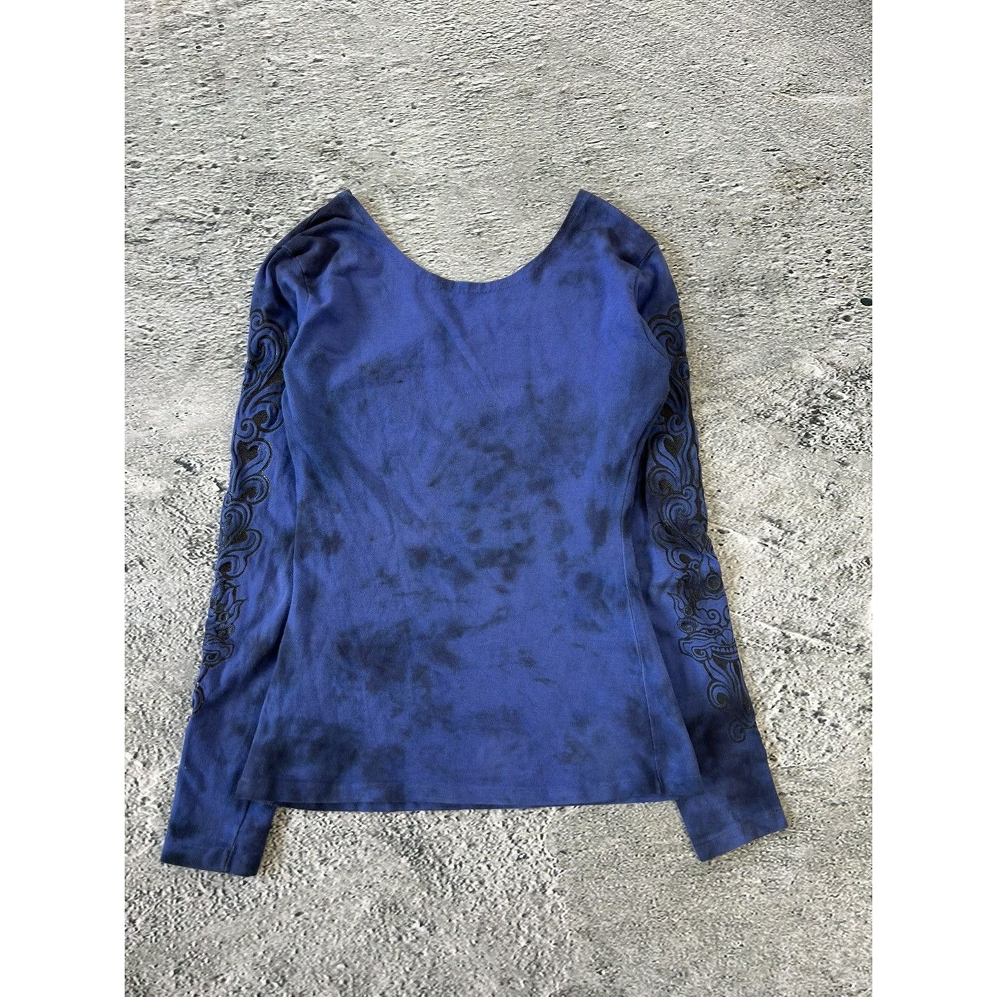 Vintage Y2K Longsleeve navy blue