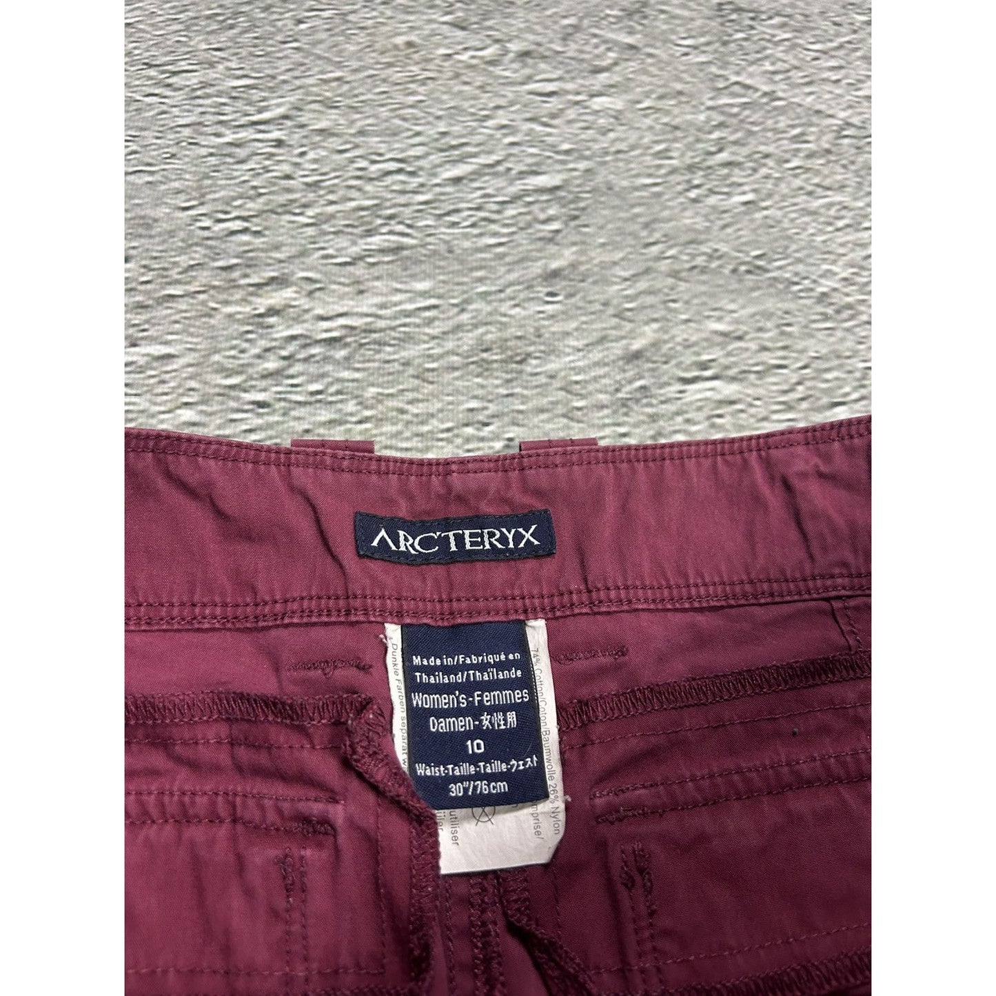 Arc'teryx shorts purple Y2K hiking trekking