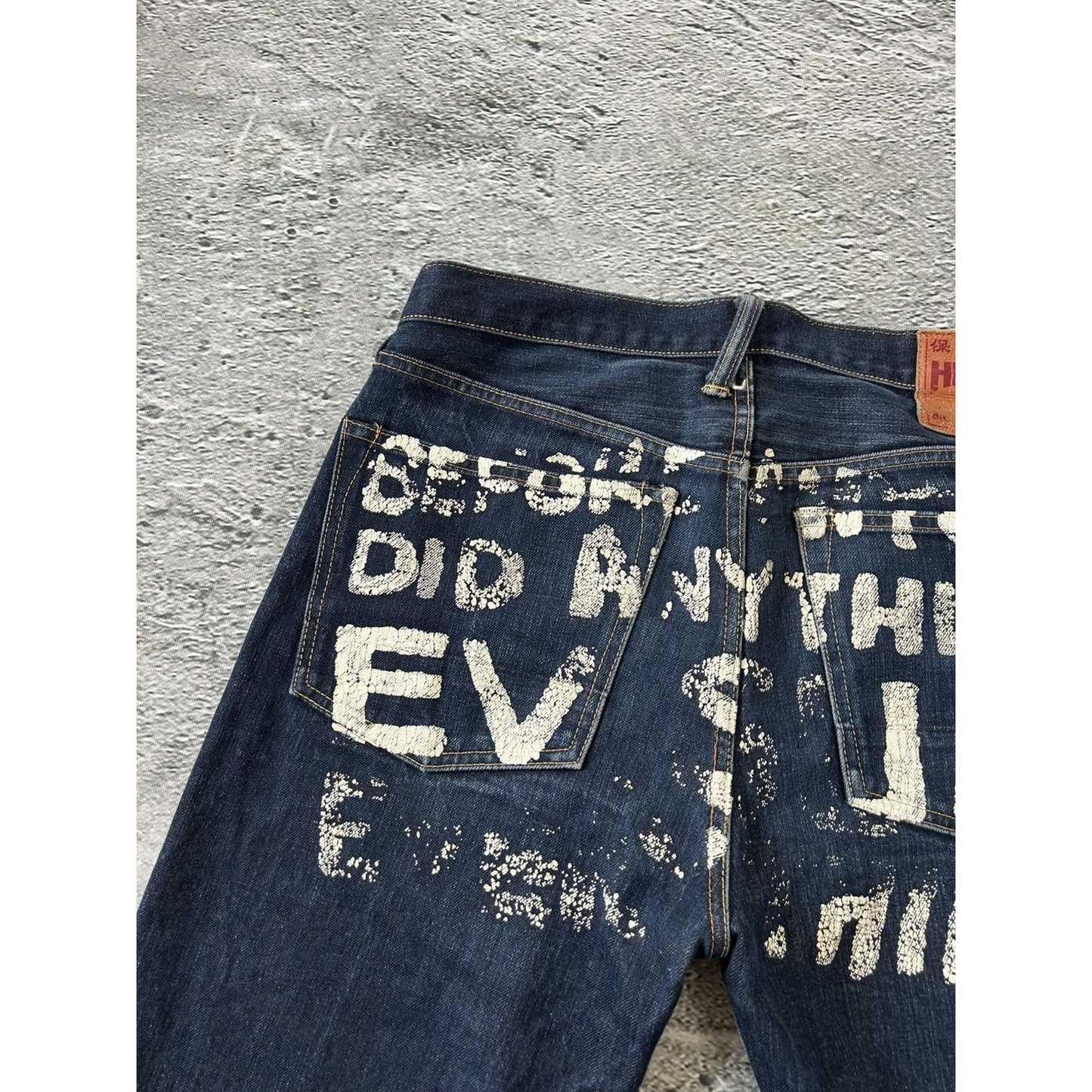 Evisu jeans vintage big logo selvedge denim Before Anyone