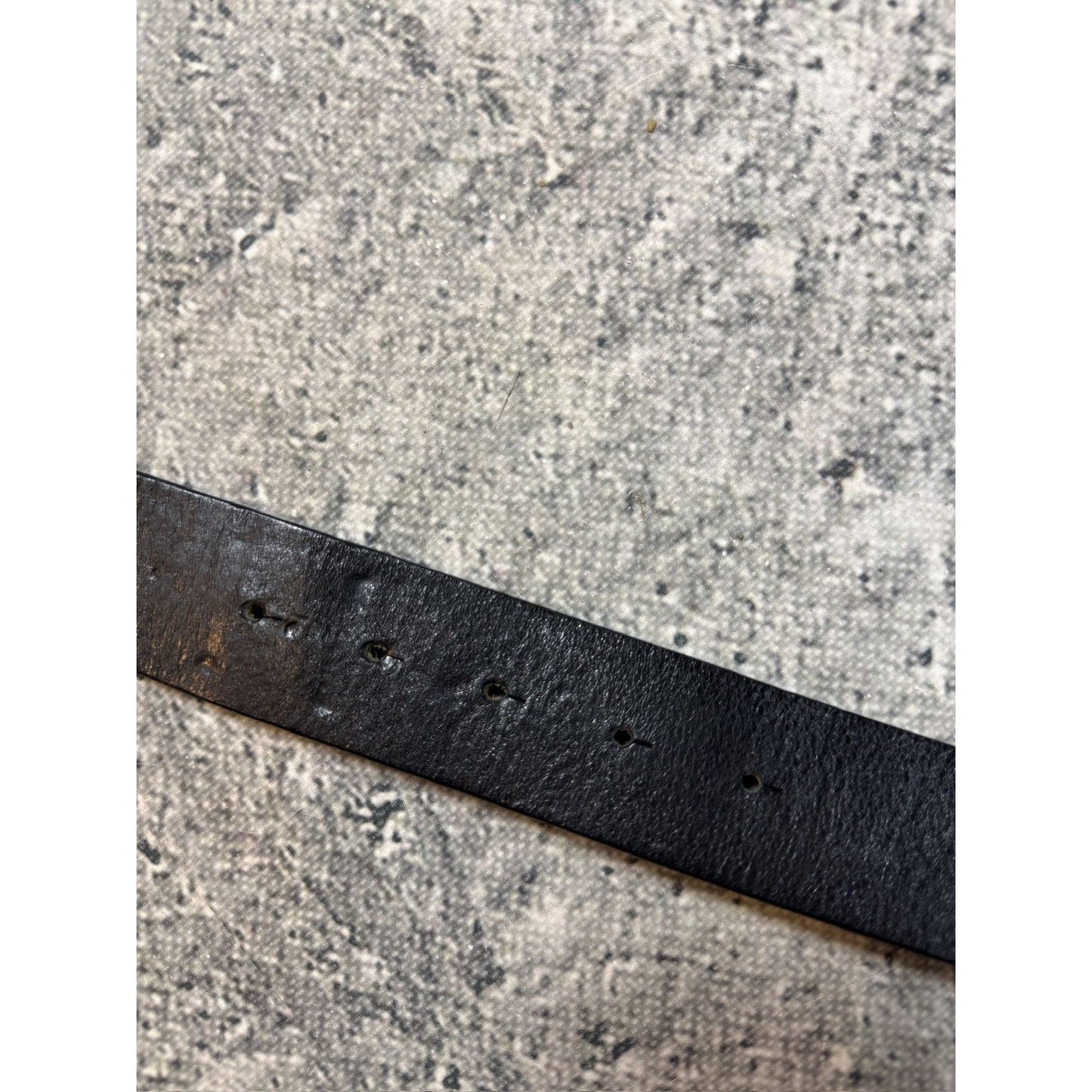 Diesel belt leather big buckle brown studded