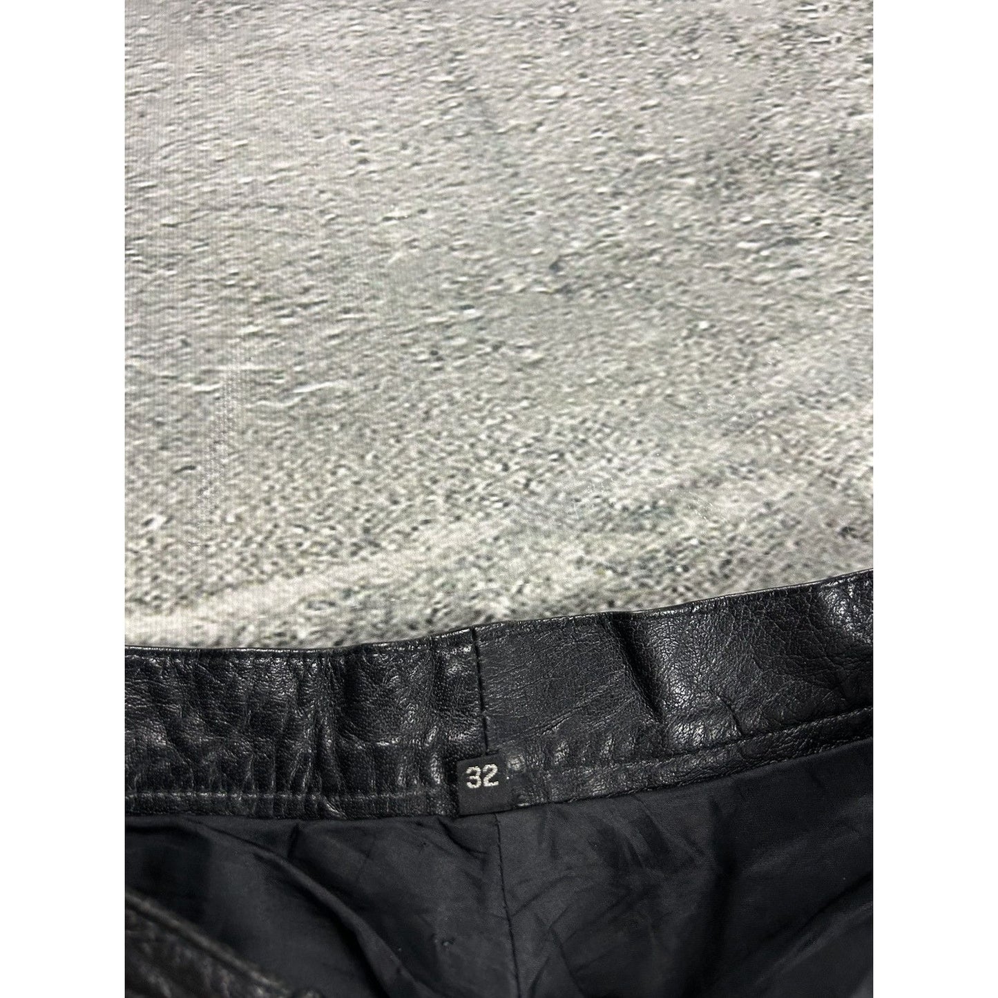 Leather pants vintage black