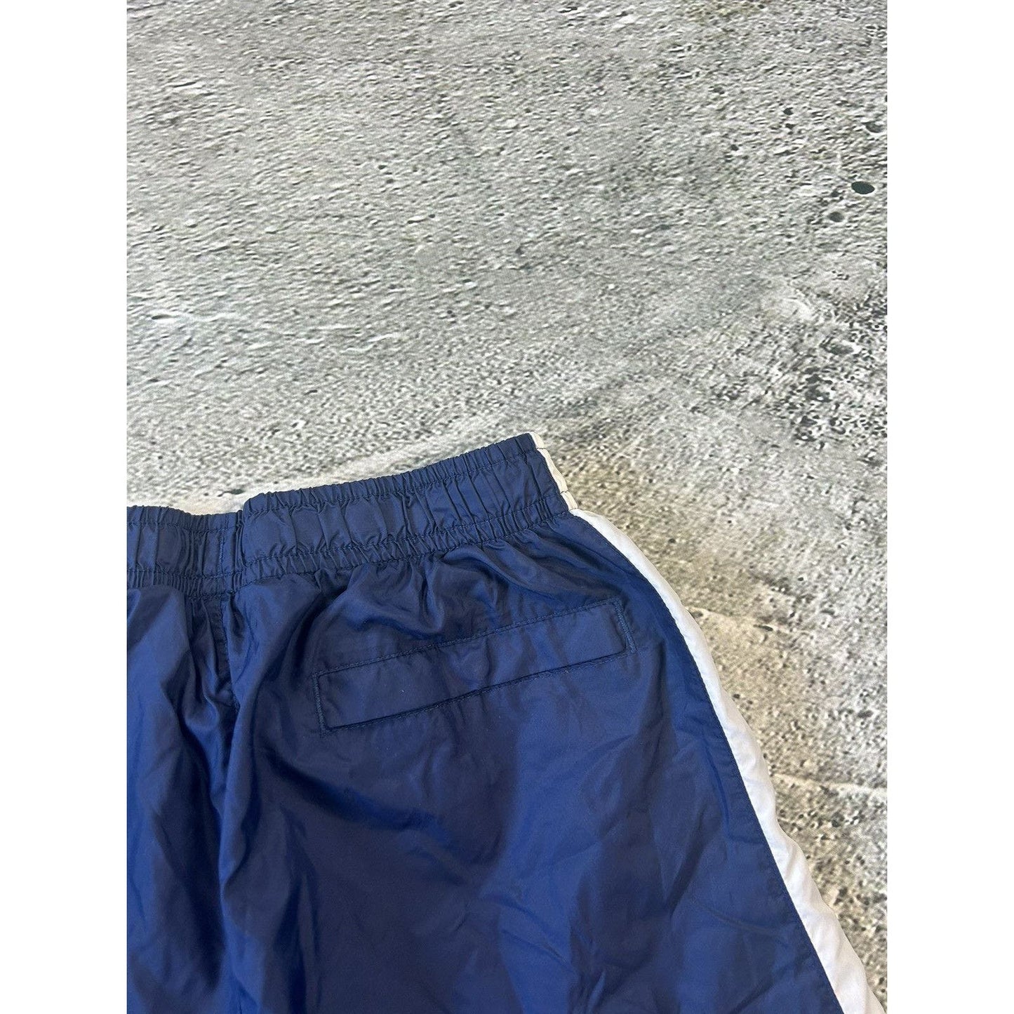 Nike vintage navy nylon track pants drill parachute y2k