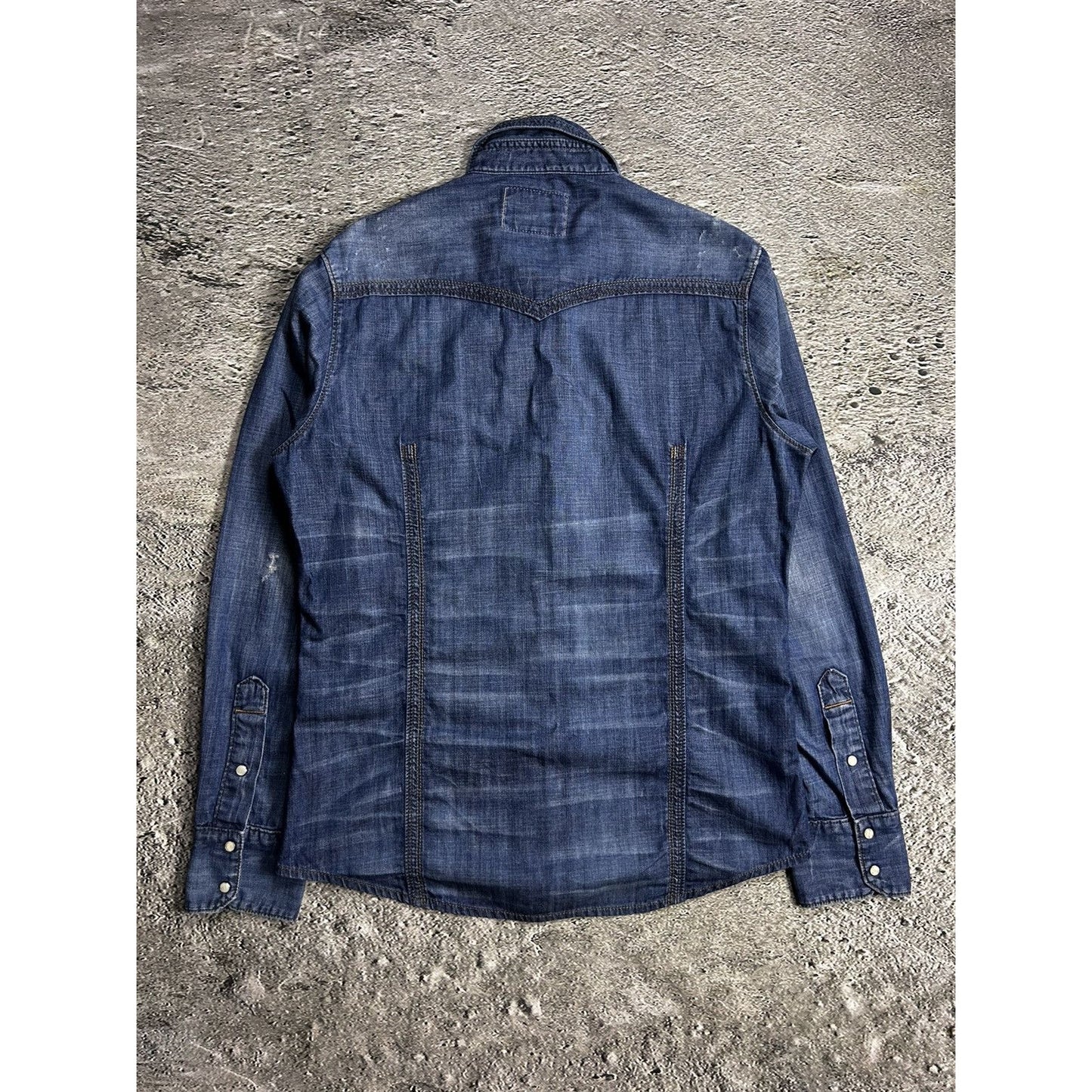 True Religion denim shirt button up Y2K