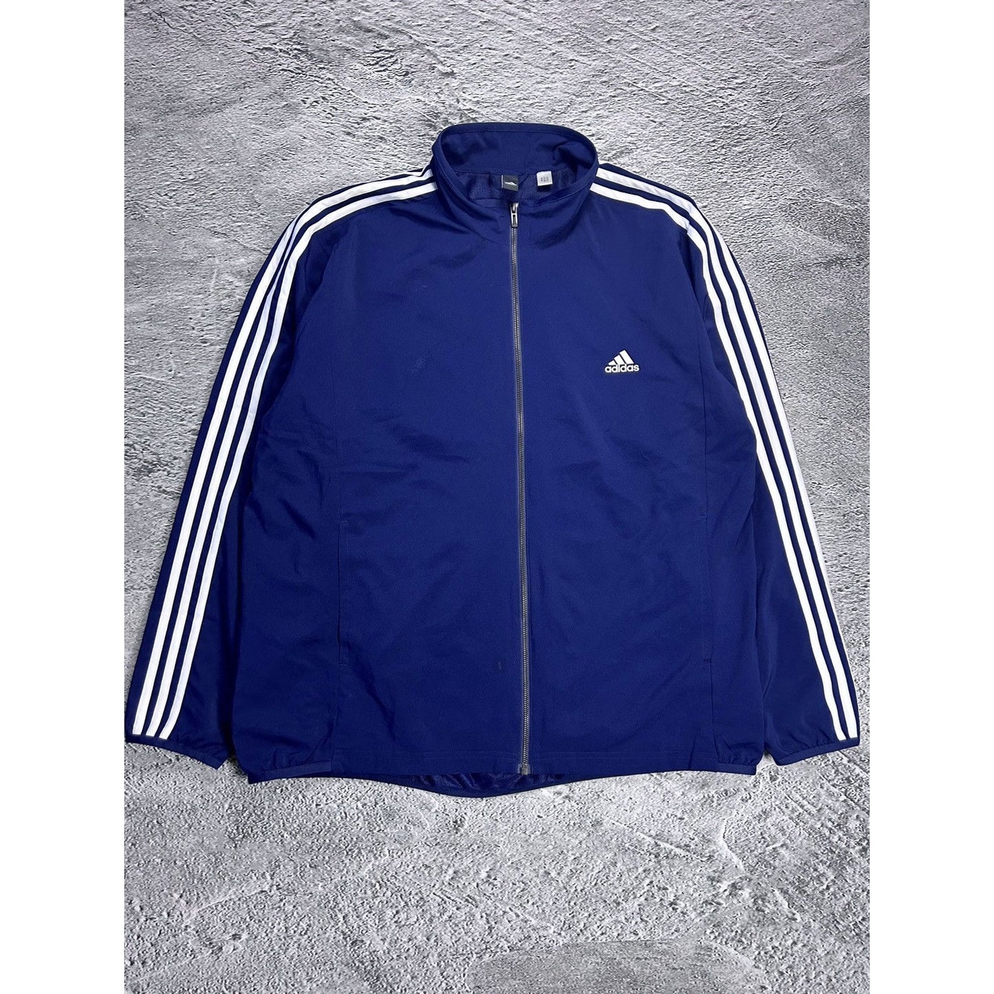 Adidas track suit vintage navy blue nylon track pants drill