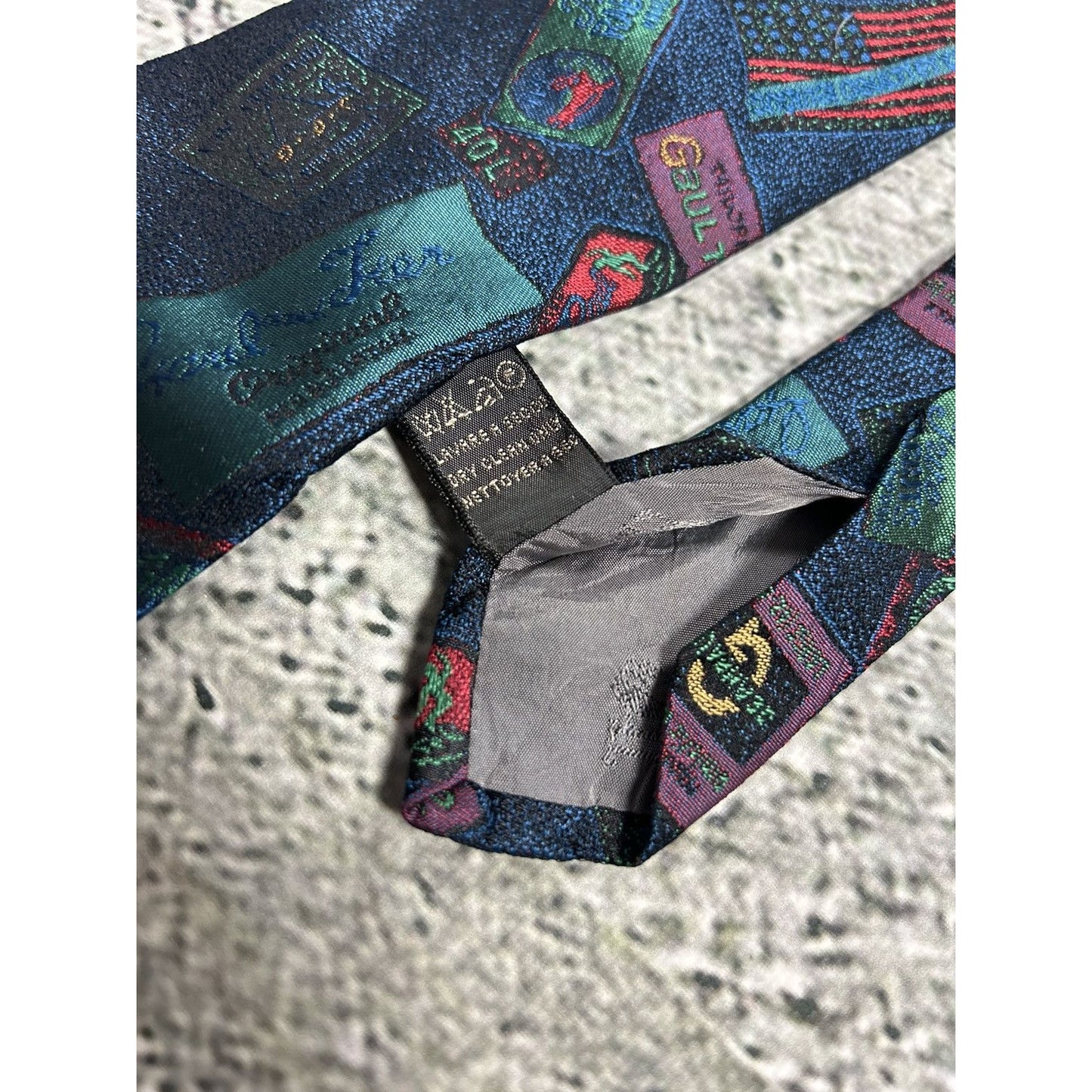 Jean Paul Gaultier tie silk vintage avant garde