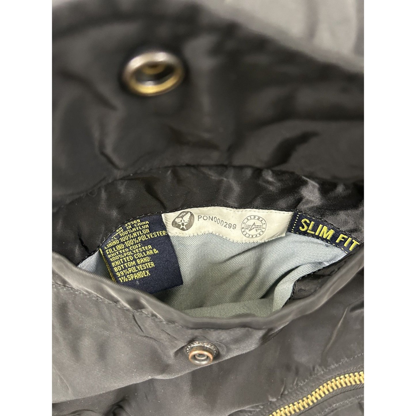 Alpha Industries vintage black bomber jacket