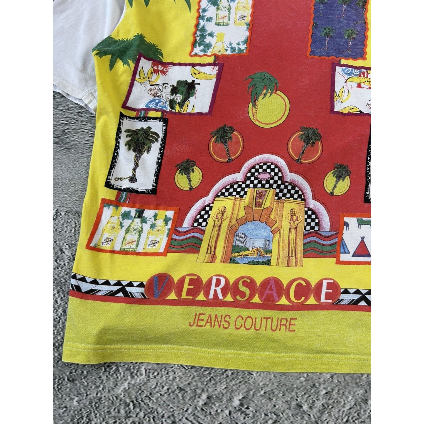 Versace Miami Florida Beach vintage T-shirt fullprint