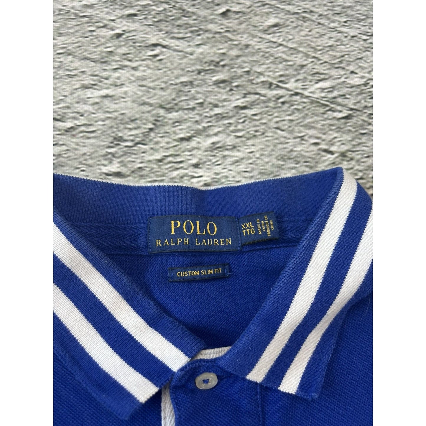 Chief Keef Polo Ralph Lauren Los Angeles blue big pony shirt