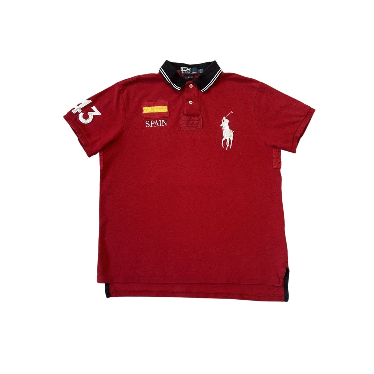 Chief Keef Polo Ralph Lauren Spain vintage red polo shirt