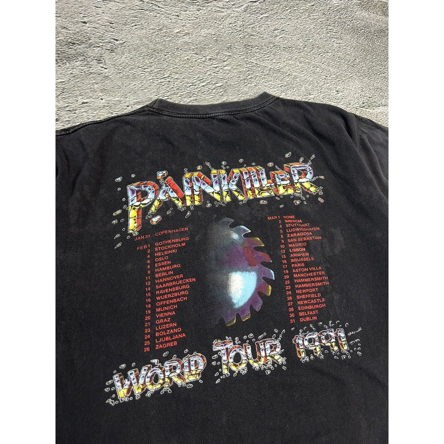 Judas Priest 1991 Painkiller World Tour tee