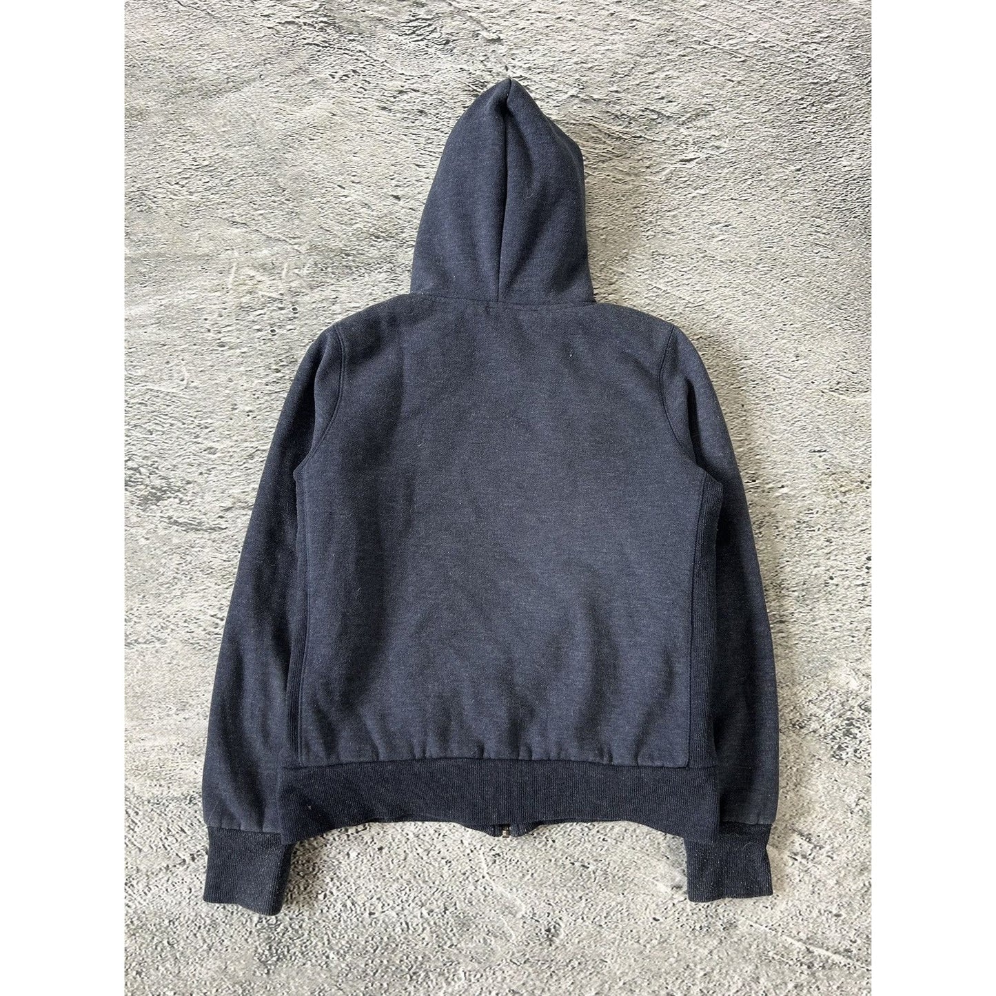 Diesel vintage zip hoodie teddy fur Y2K navy