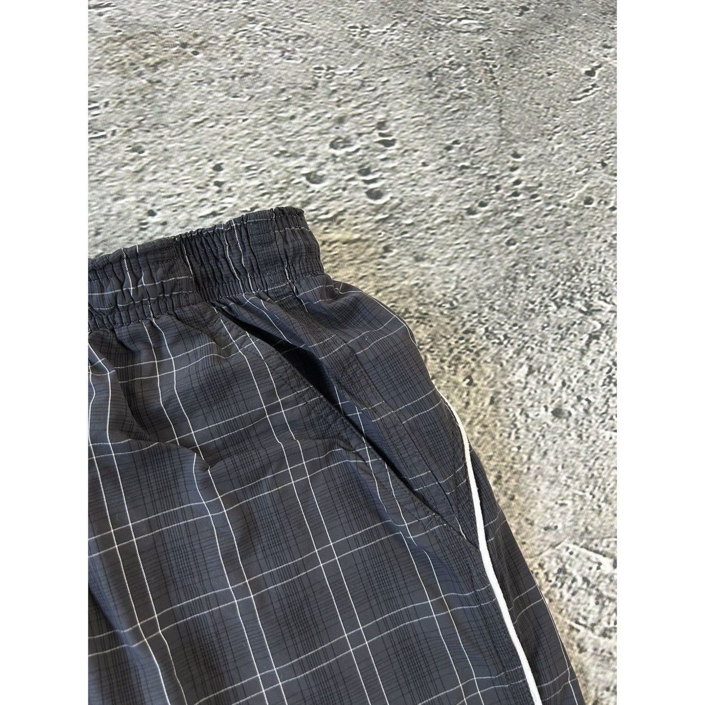 Nike vintage black shorts track pant small swoosh Y2K