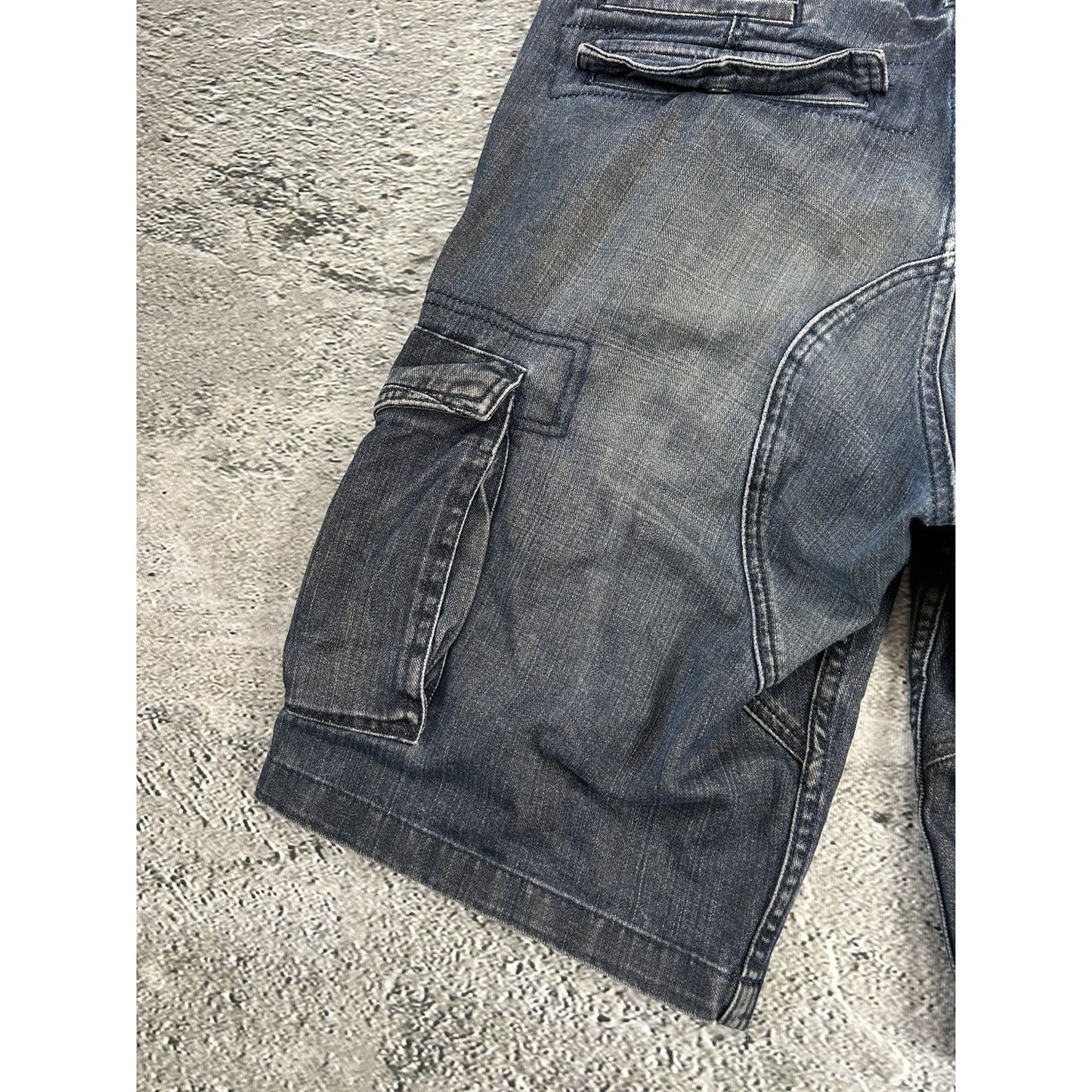 vintage jorts baggy cargo denim shorts EDC by Espirit