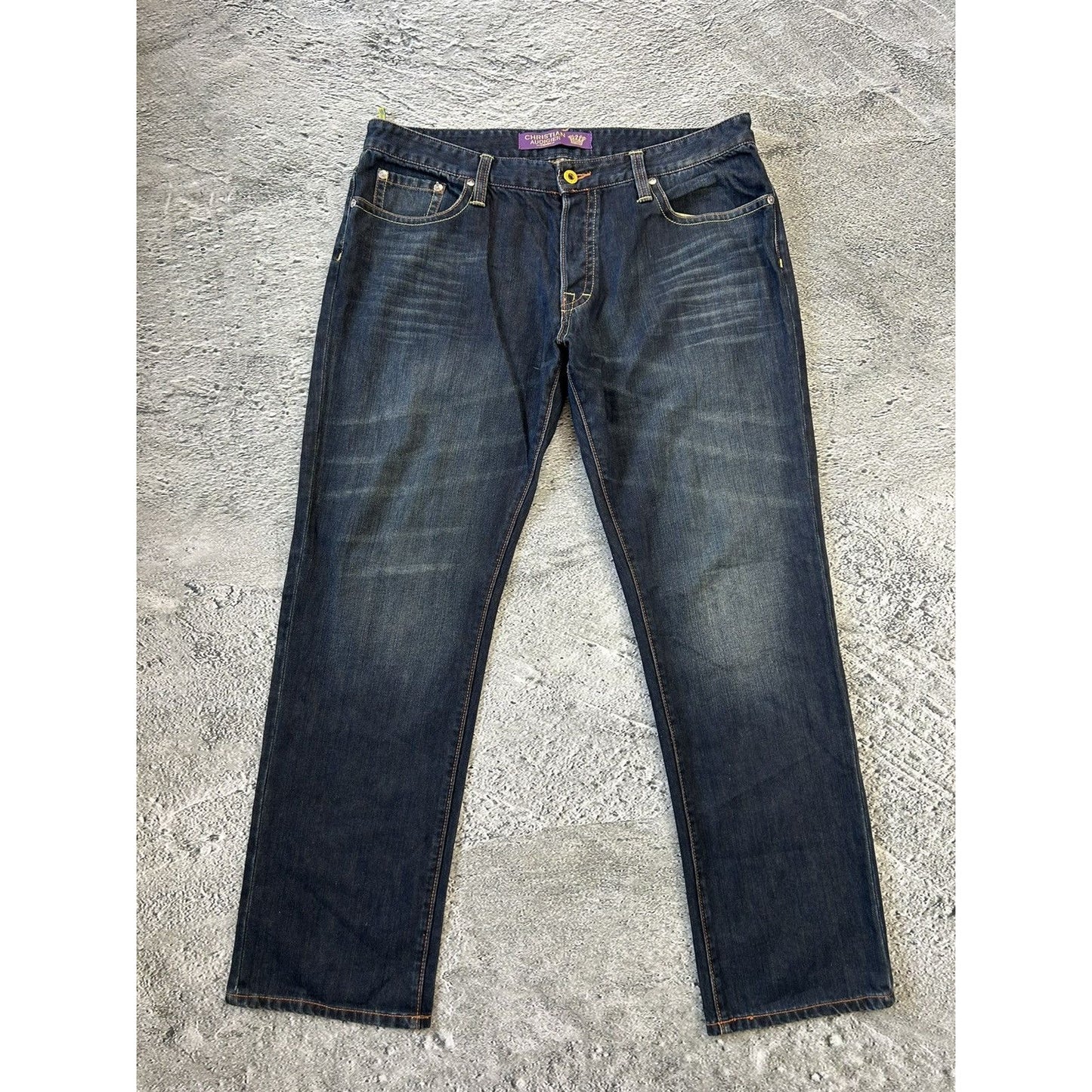 Ed Hardy Christian Audigier vintage jeans big logo pants