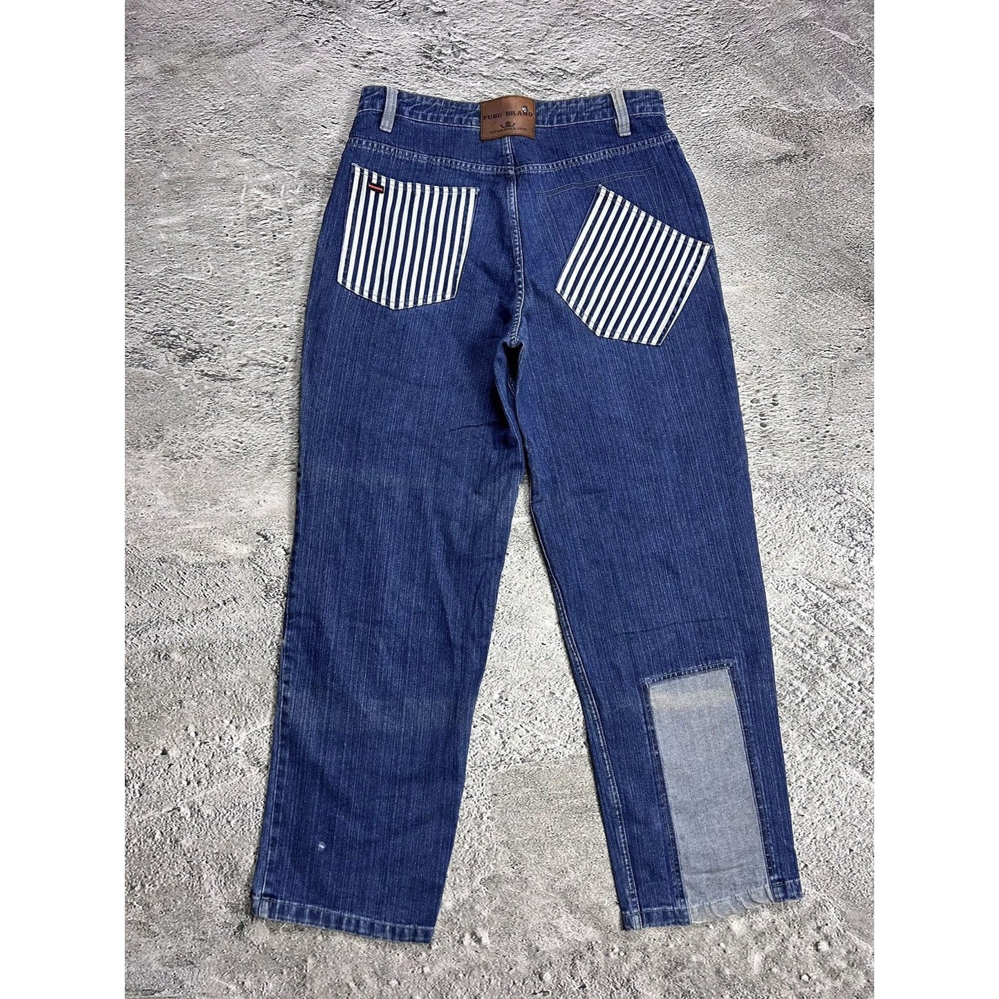 FuBu jeans vintage baggy denim pants blue