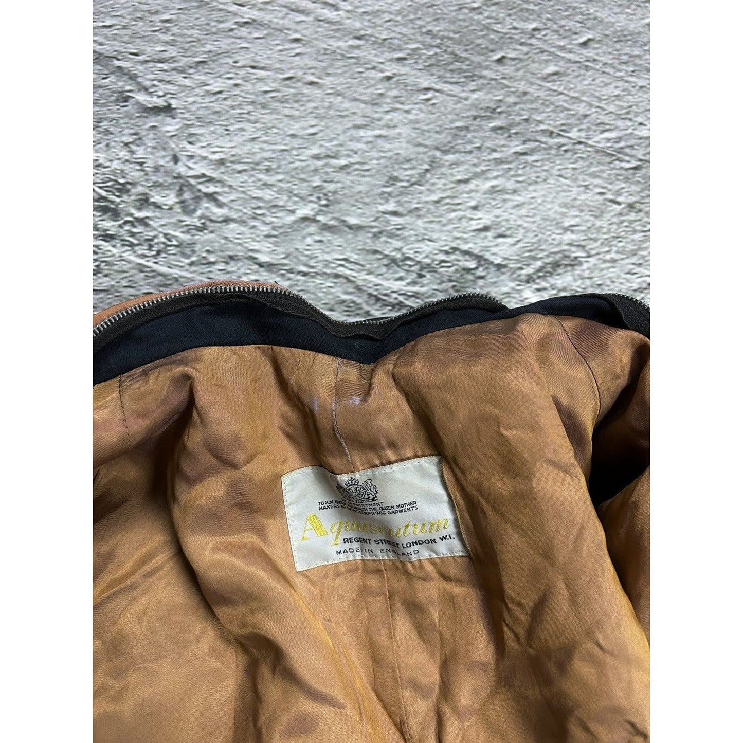 Aquascutum Aqua 5 vintage trench coat navy waterproof