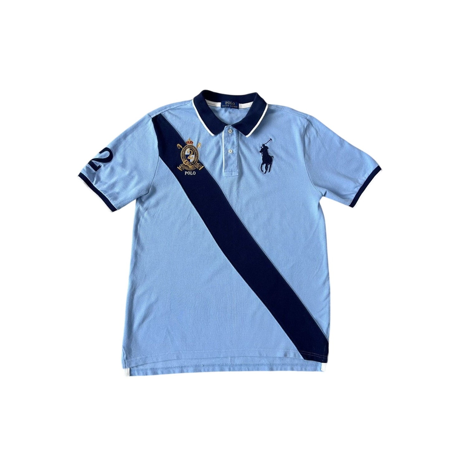 Chief Keef Polo Ralph Lauren T-shirt vintage baby blue navy