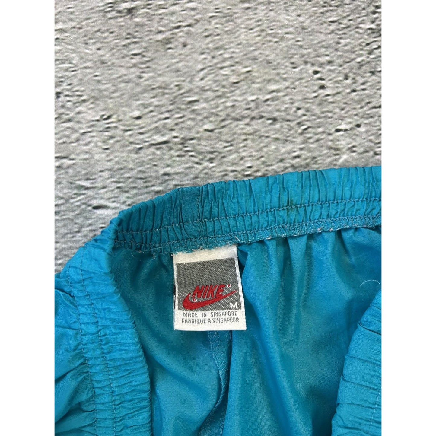 80s Nike vintage blue track pants small logo turquoise