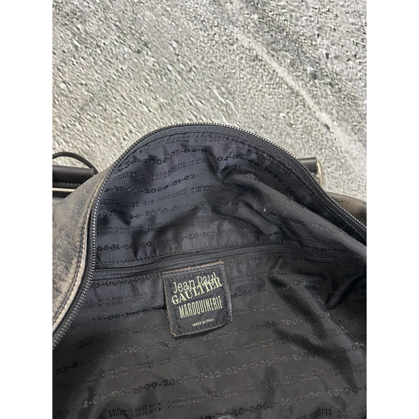 Jean Paul Gaultier Duffle Bag Leather Fullprint