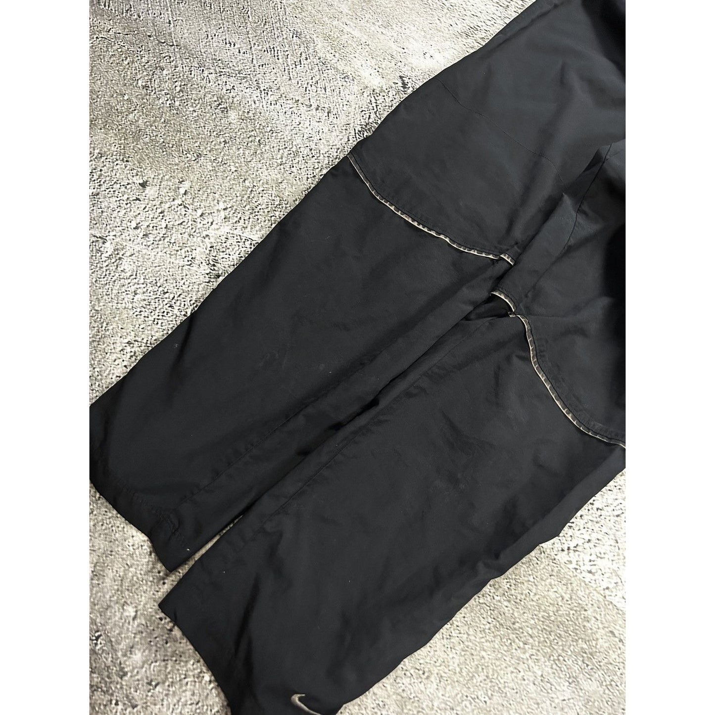 Nike track suit vintage black nylon set Y2K