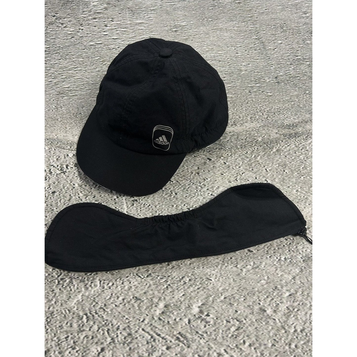Adidas vintage trooper hat ushanka navy black Y2K cap