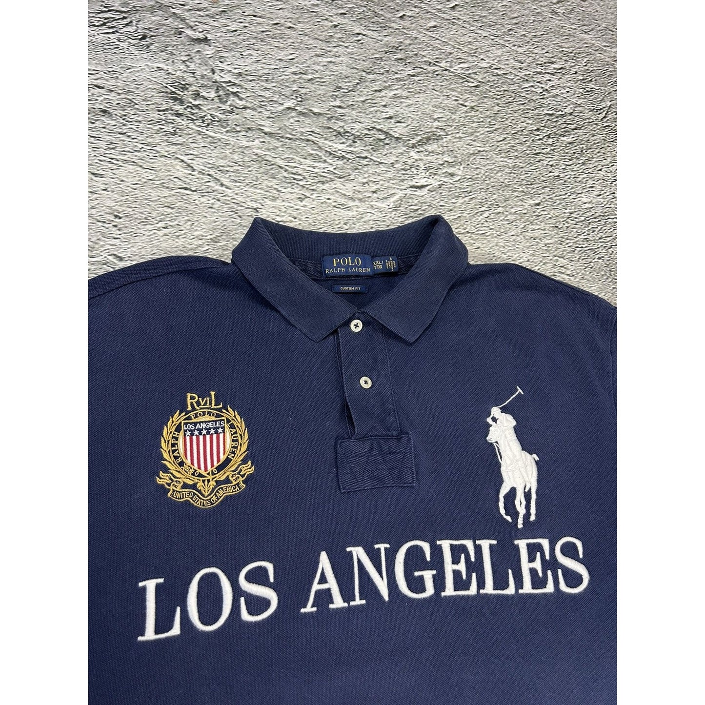 Chief Keef Polo Ralph Lauren Los Angeles navy blue big pony