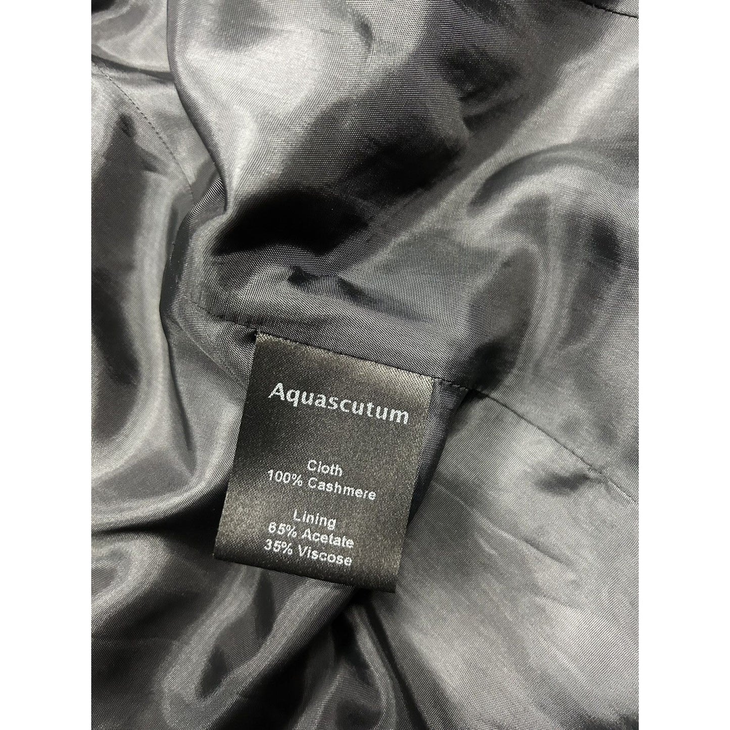 Aquascutum vintage grey cashmere coat