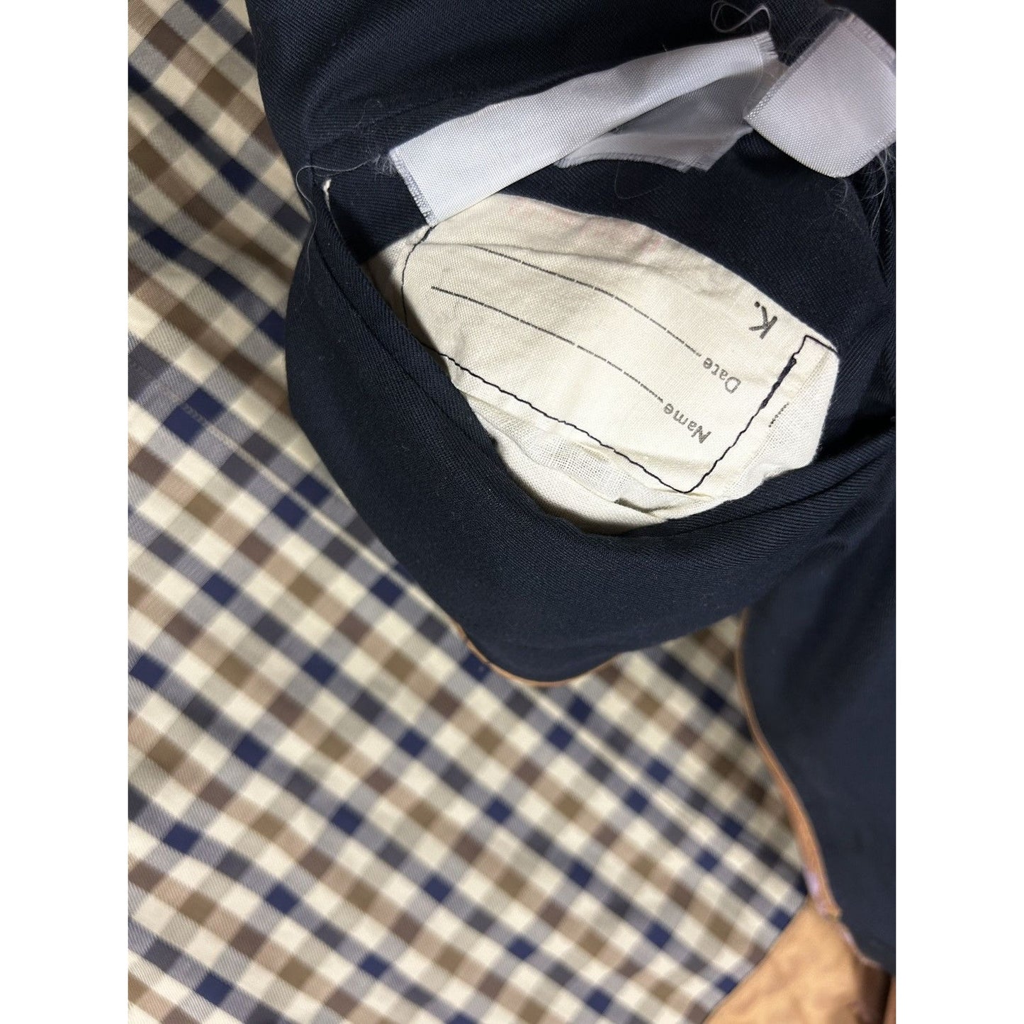 Aquascutum Aqua 5 vintage trench coat navy waterproof