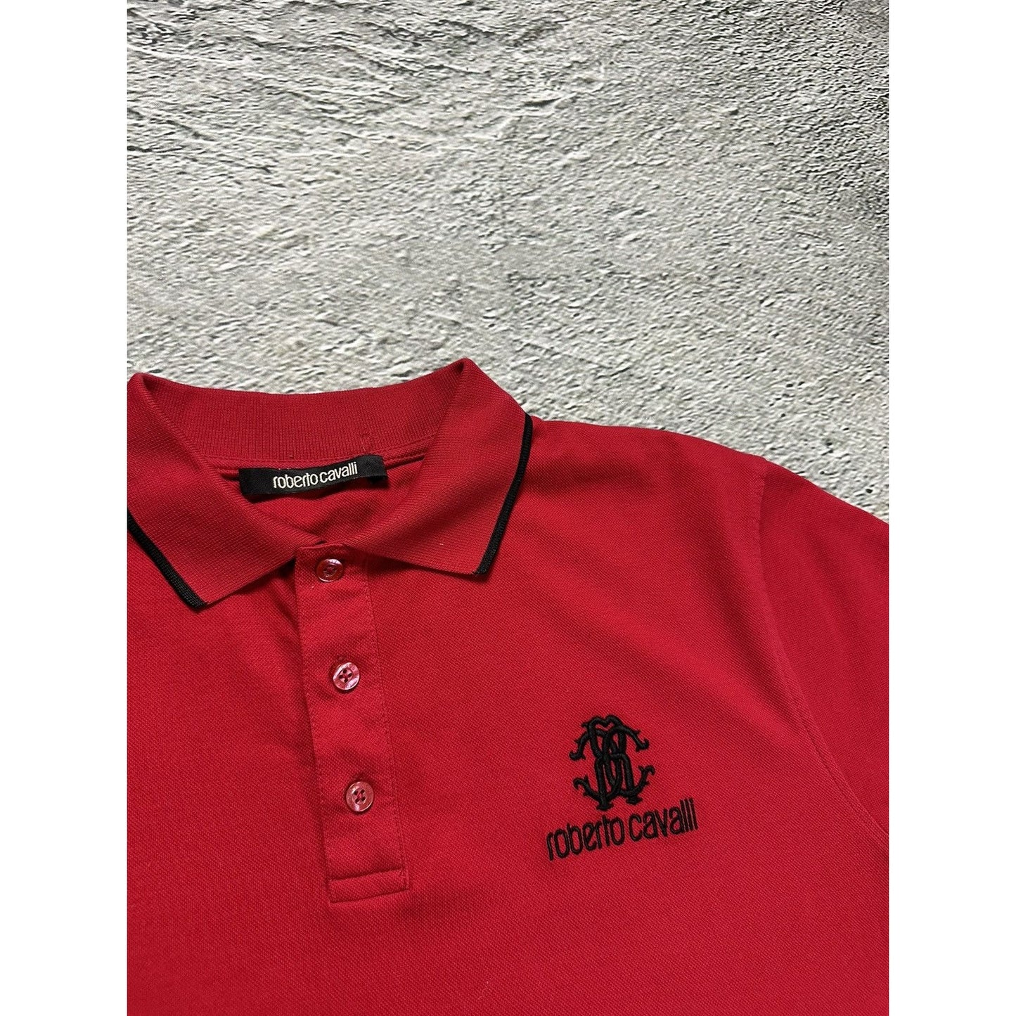 Roberto Cavalli polo shirt red