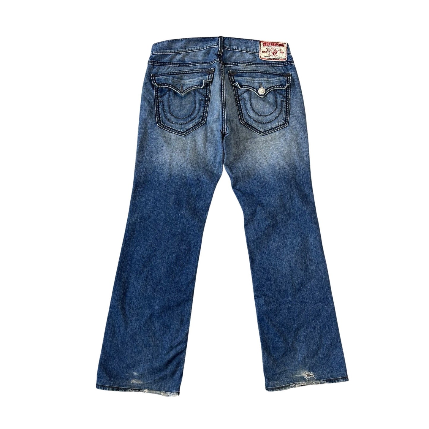 True Religion vintage blue jeans Ricky thick stitching Y2K