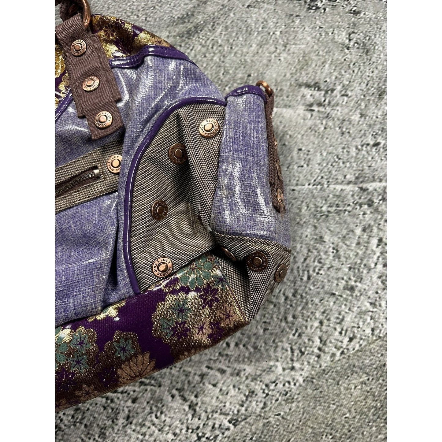 George Gina & Lucy bag Y2K vintage bagavan floral purple