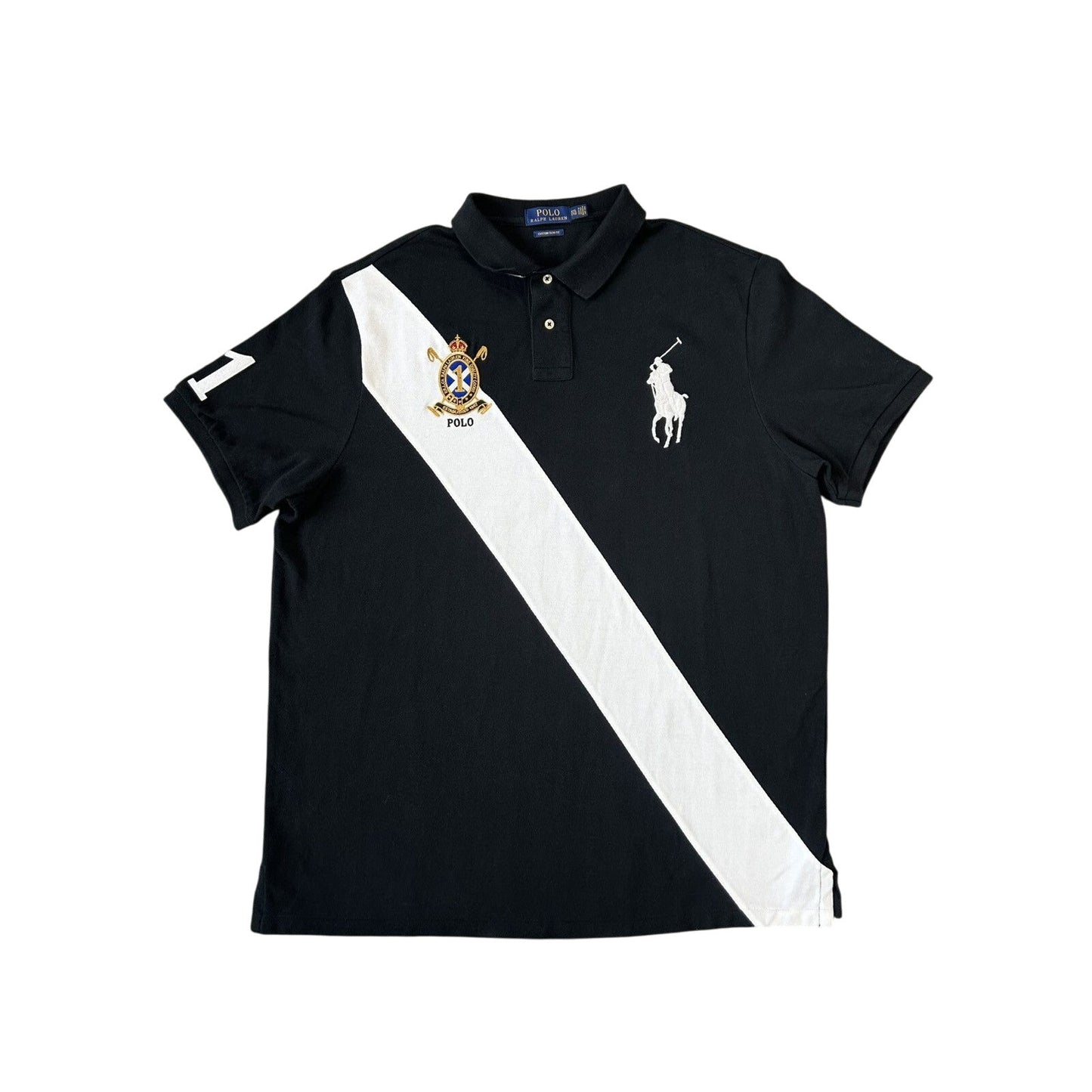 Chief Keef Polo Ralph Lauren black white big pony T-shirt