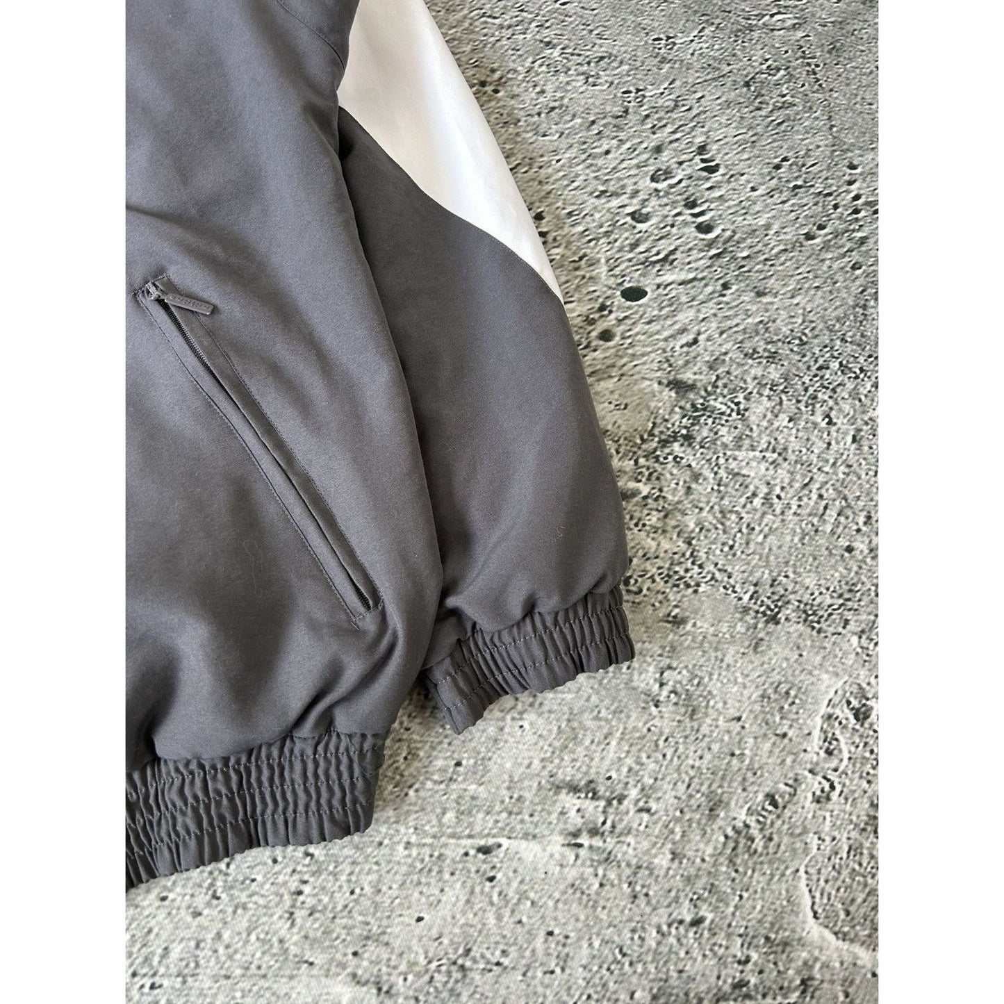 Adidas track suit vintage grey nylon track pants drill