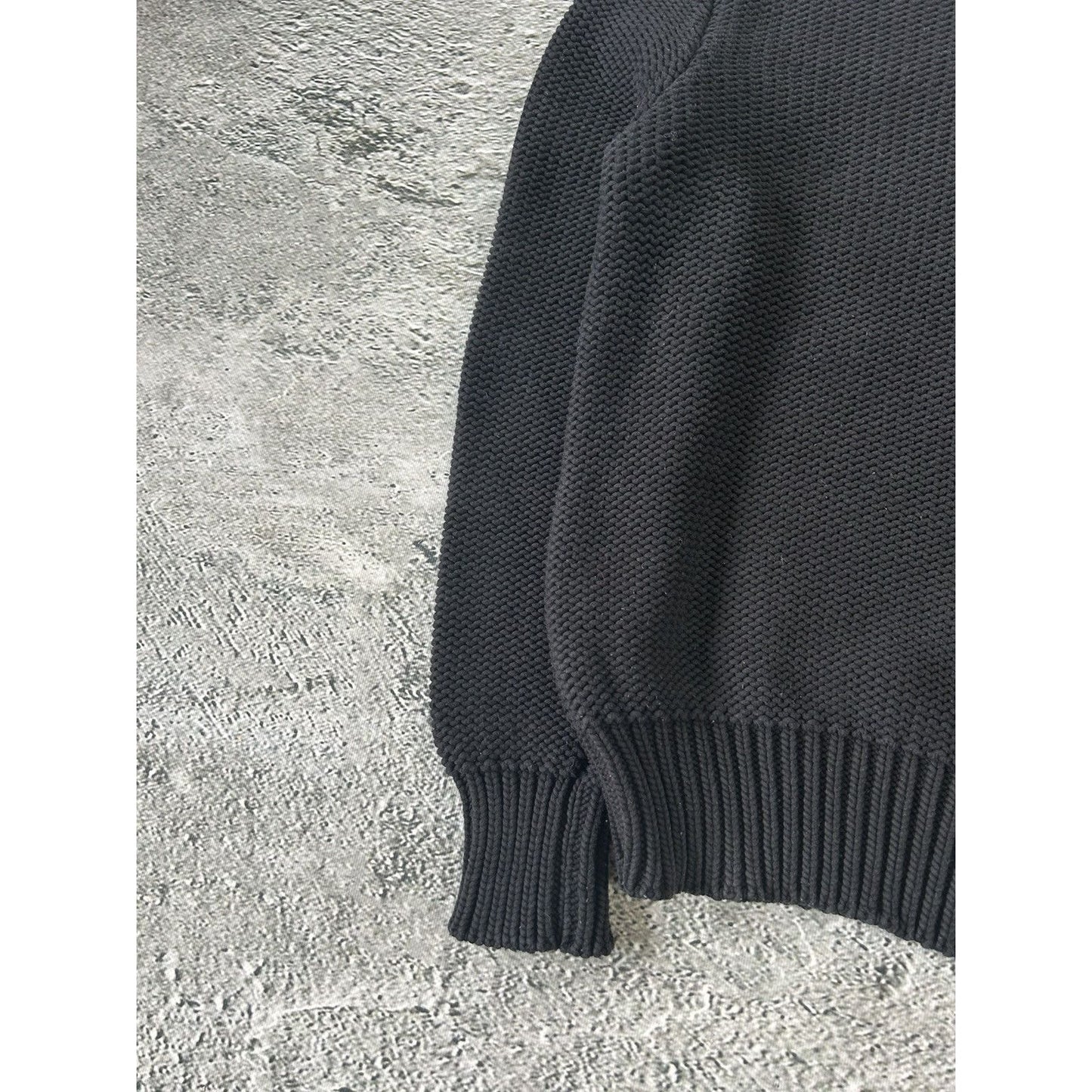 Acne Studios sweater thick knit black bill o reverse pss15